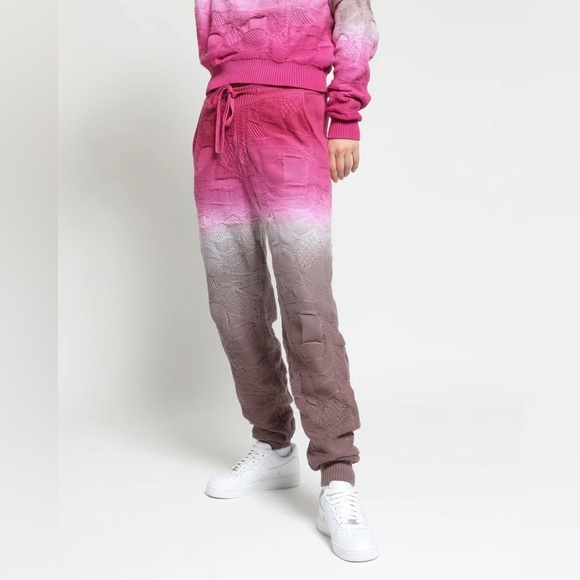 Twenty Montreal Crossover Netting Sweater Dip Dye JoggersSize S